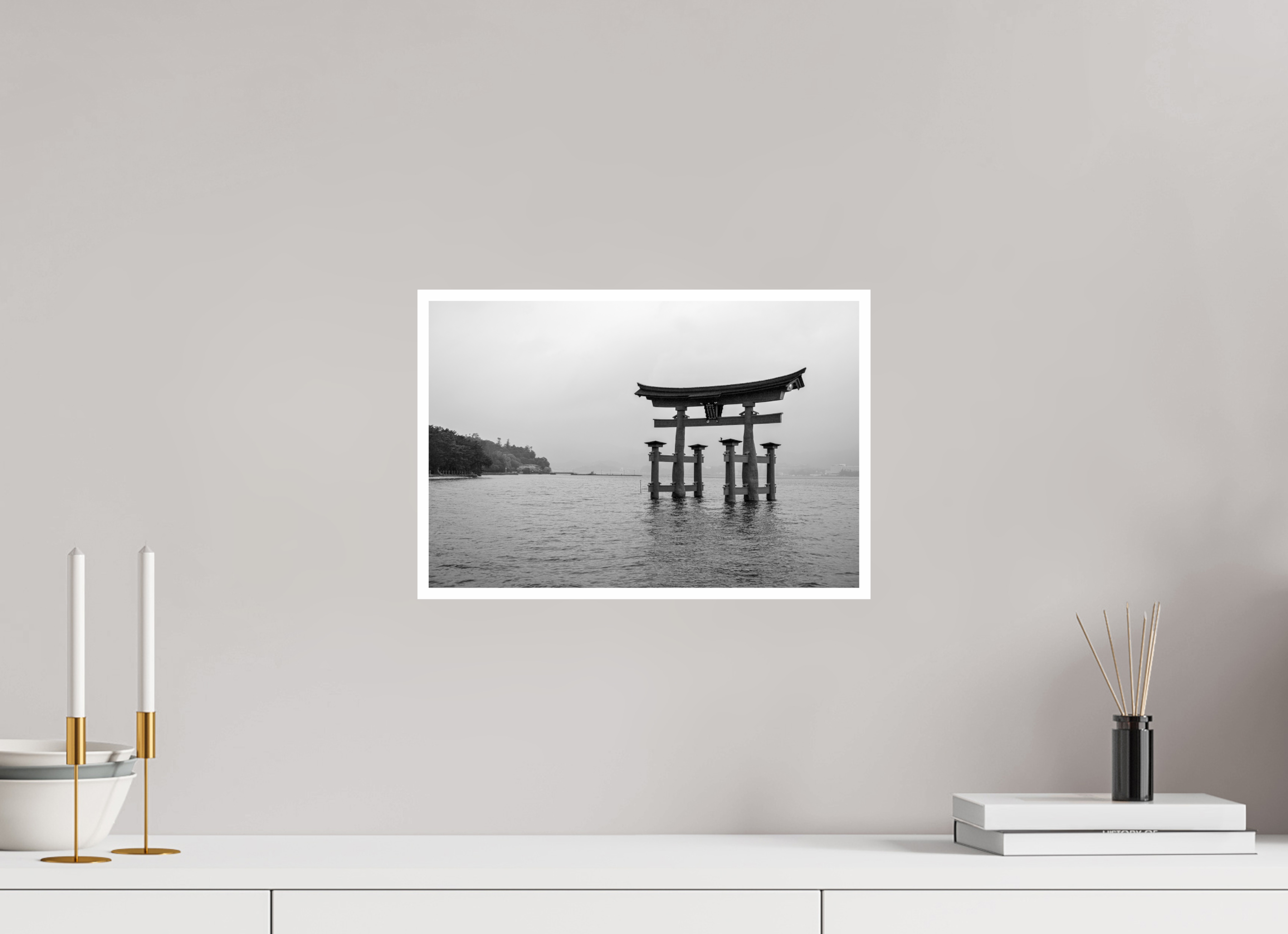 15 x 10″, Print Only Miyajima Torii