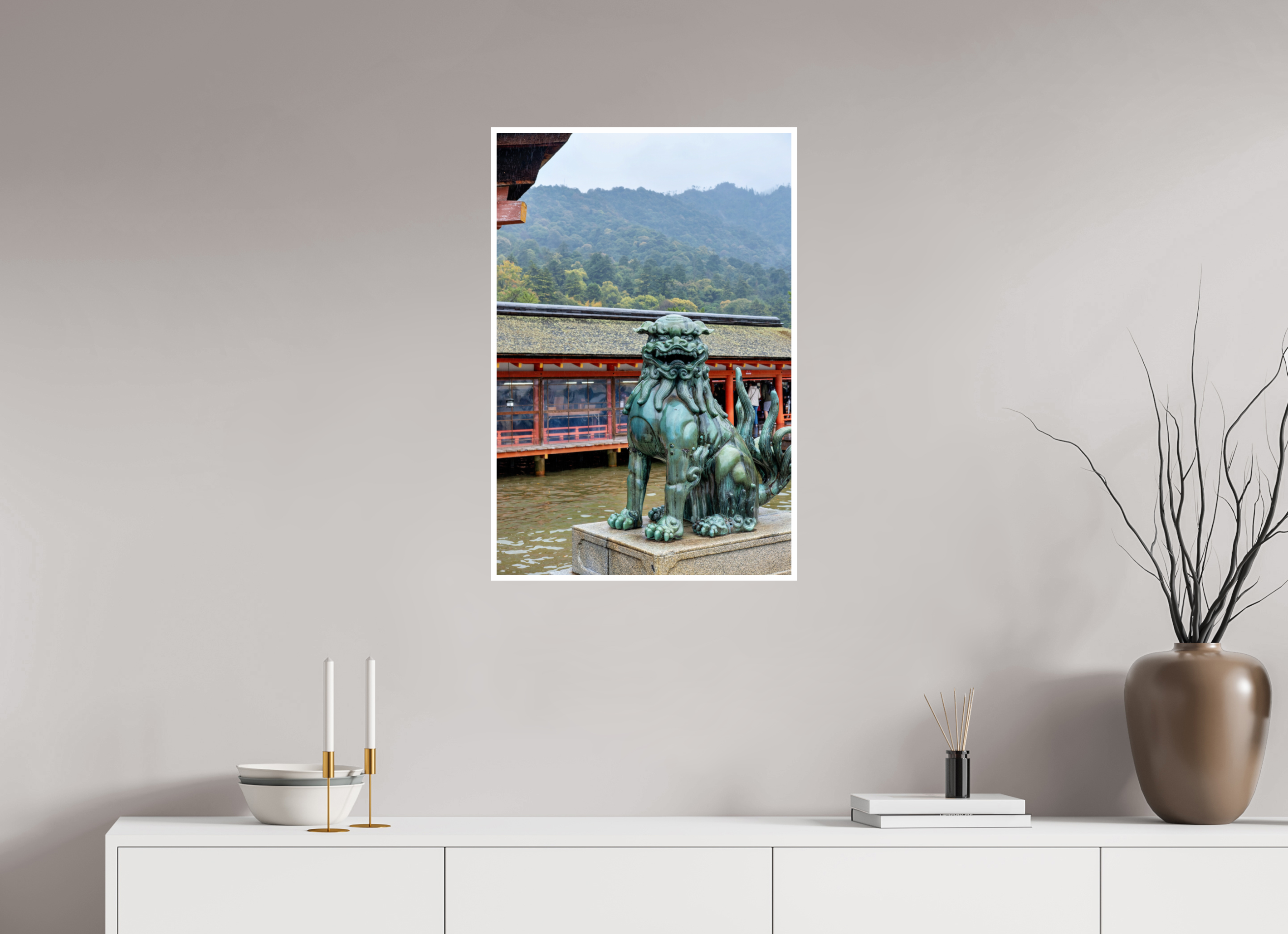 20 x 30″, Print Only Miyajima Guardian