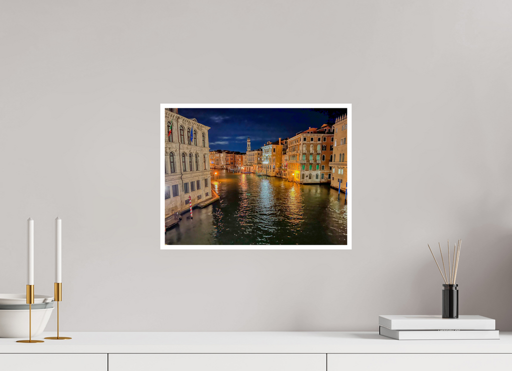 16 x 12″, Print Only Evening on the Canal