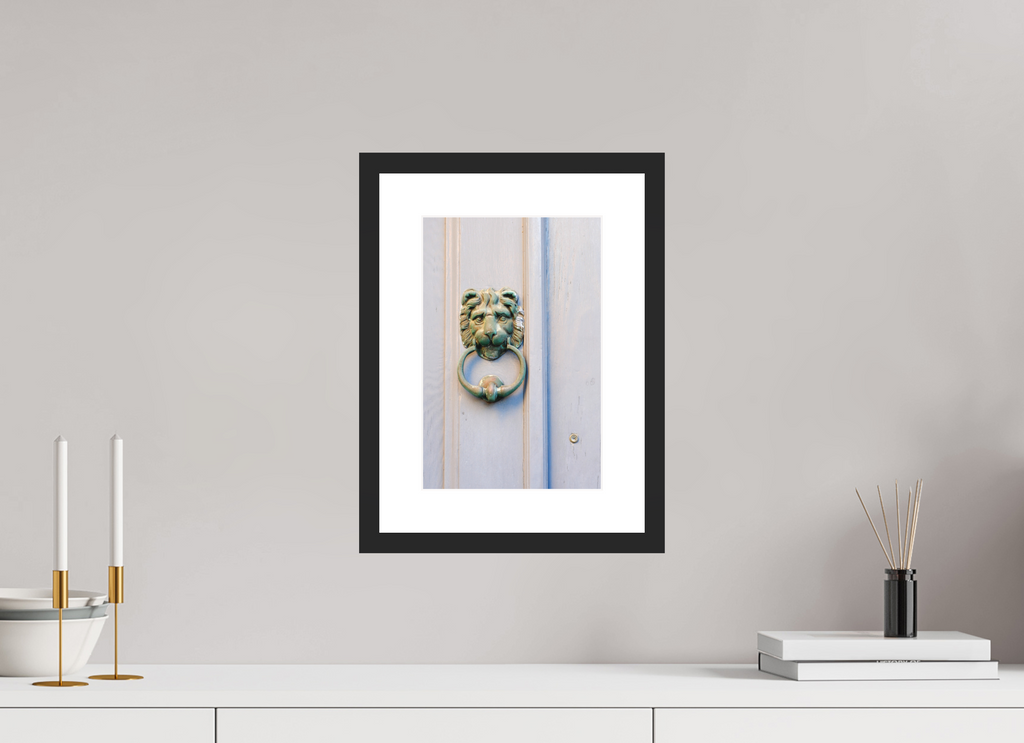 8 x 12″, Black Matte Frame Folly Knocker