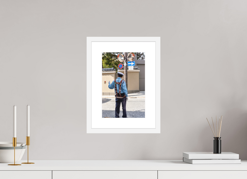 8 x 12″, White Frame Tokyo Patrol