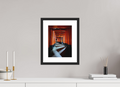9 x 12″, Black Matte Frame Shadows in Kyoto