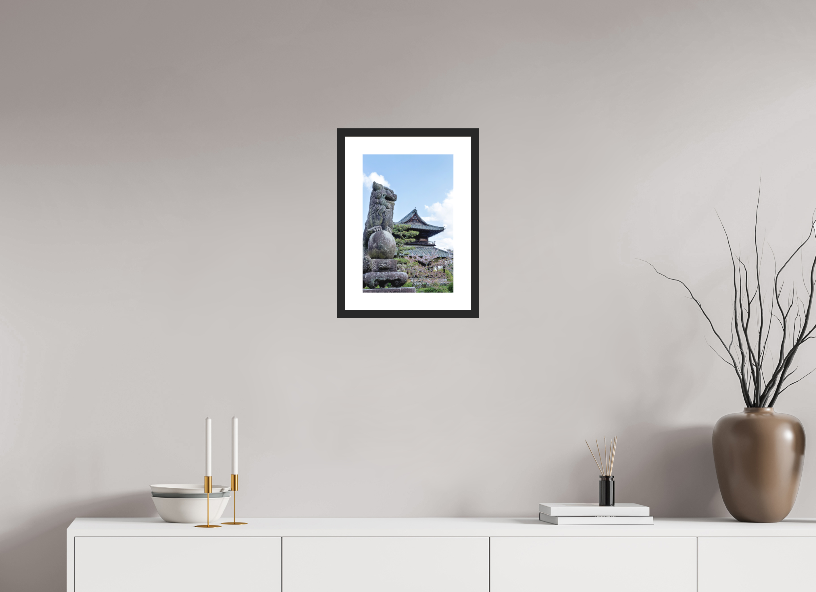 10 x 15″, Black Matte Frame Welcoming Guardian