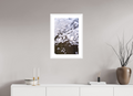 16 x 24″, White Frame Sea Foam