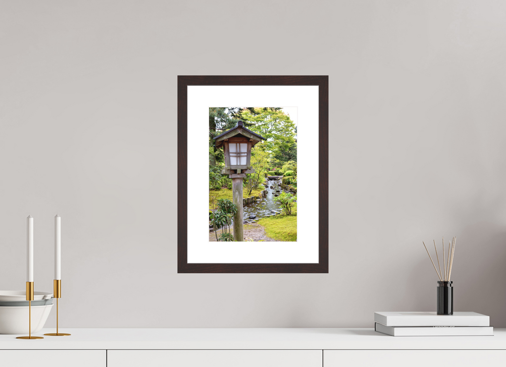 8 x 12″, Alder Brown Museum Glass Kanazawa Lantern