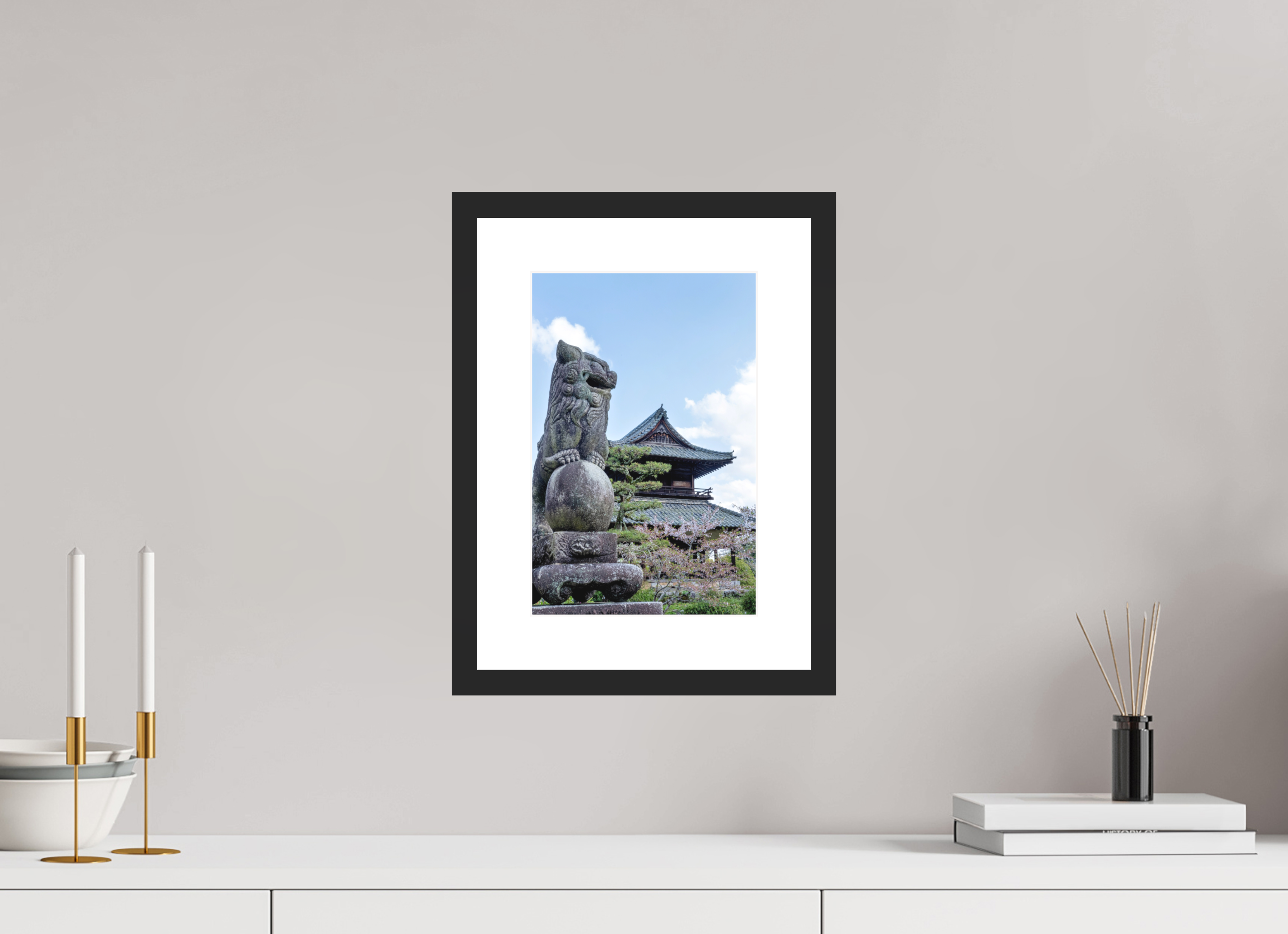 8 x 12″, Black Matte Frame Welcoming Guardian