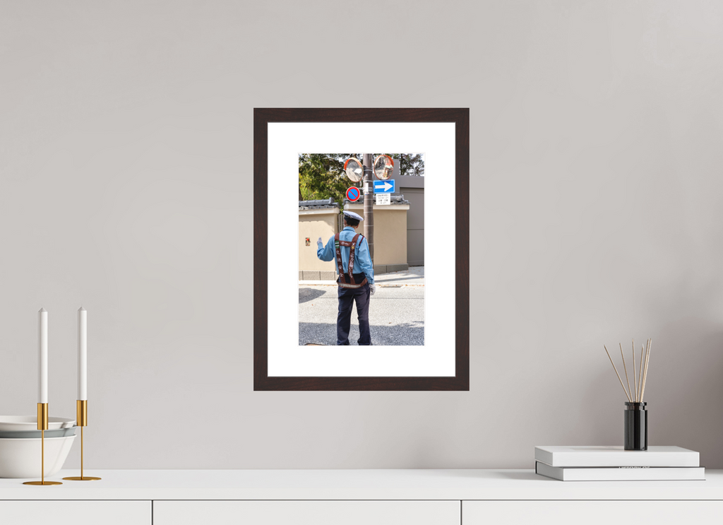 8 x 12″, Brown Frame Tokyo Patrol