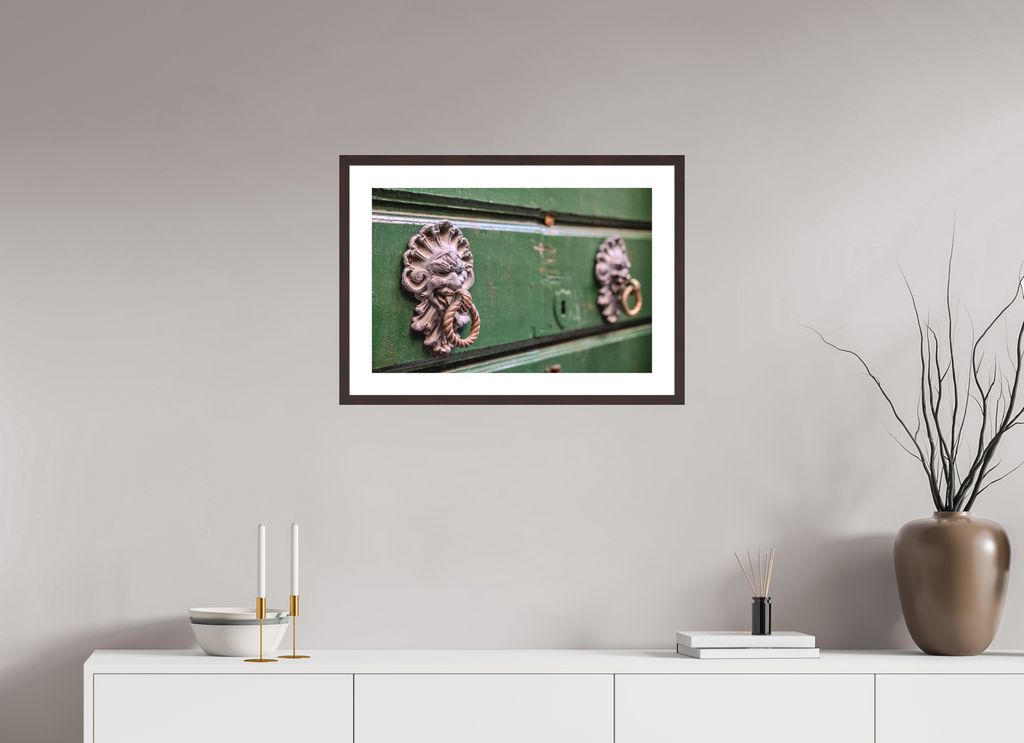 24 x 16″, Brown Frame Door knockers