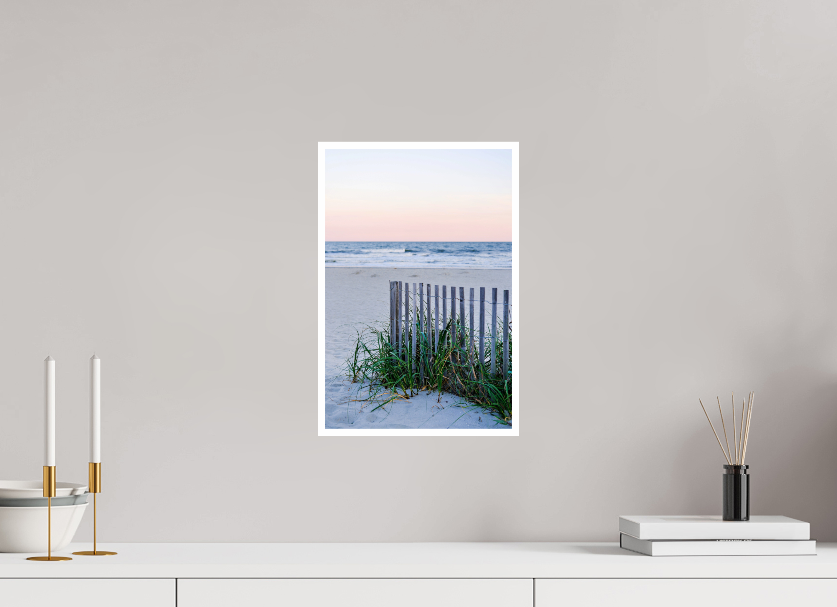 10 x 15″, Print Only Beach Fence