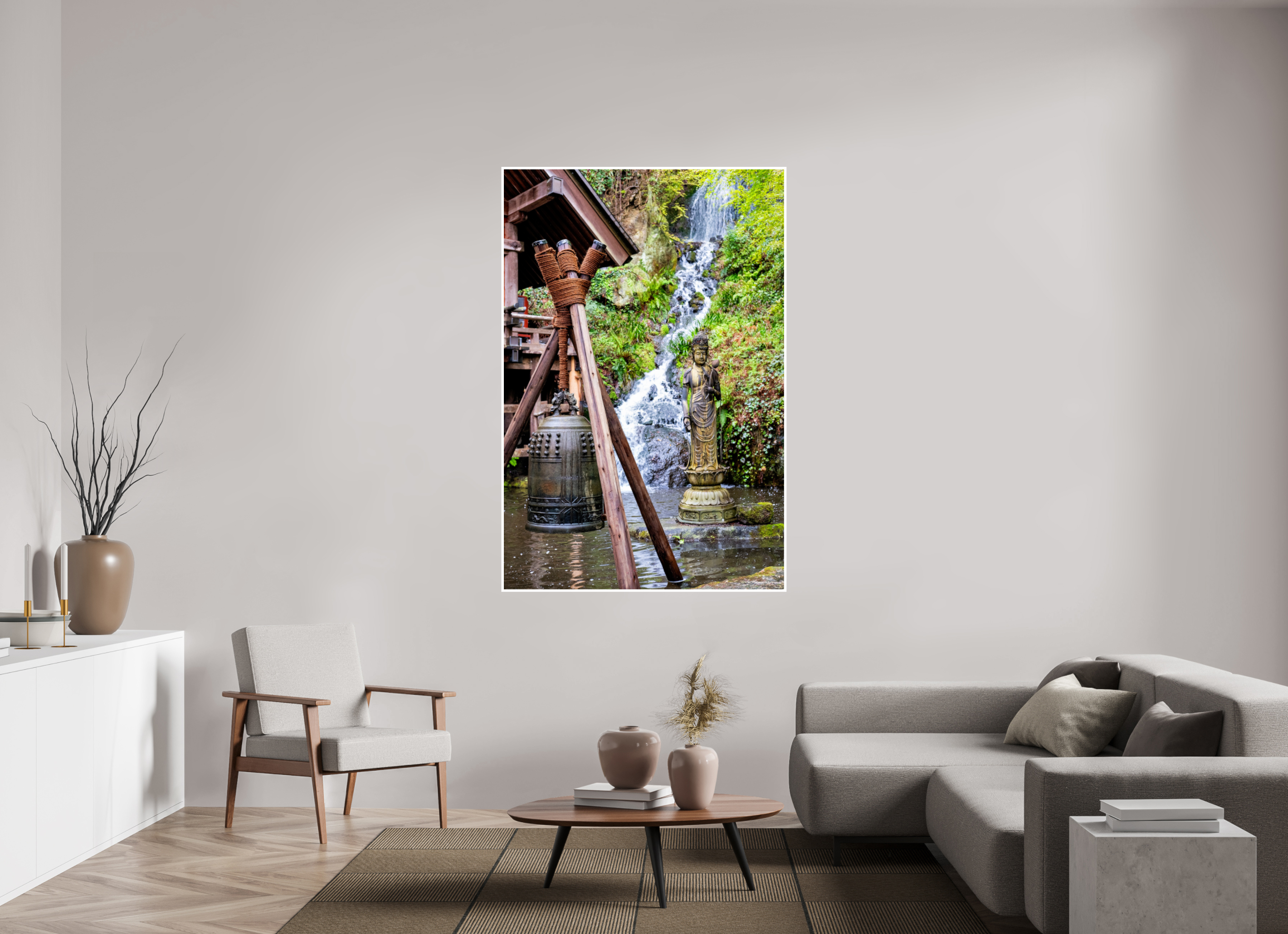 44 x 66″, Print Only Iwakuni Falls