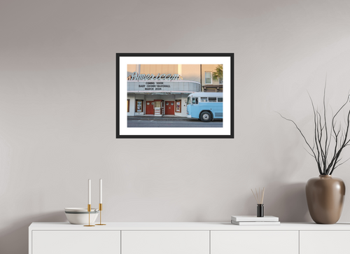 24 x 16″, Black Matte Frame bus