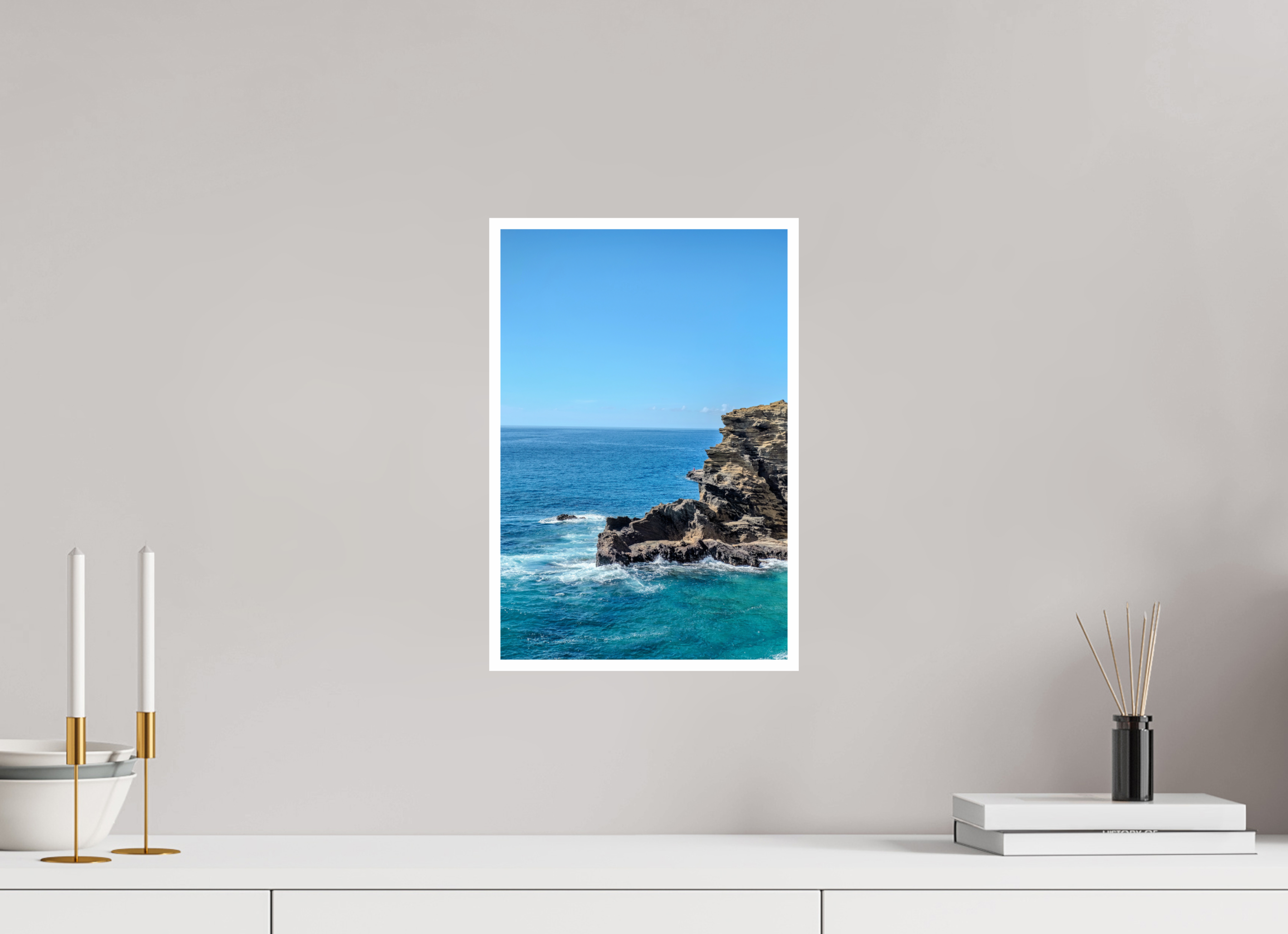 10 x 15″, Print Only Honolulu Cliffs
