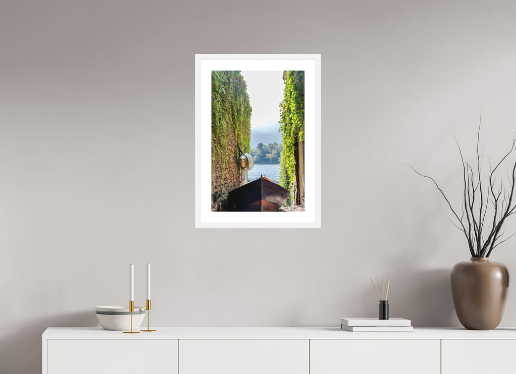 16 x 24″, White Frame A Slice of Como