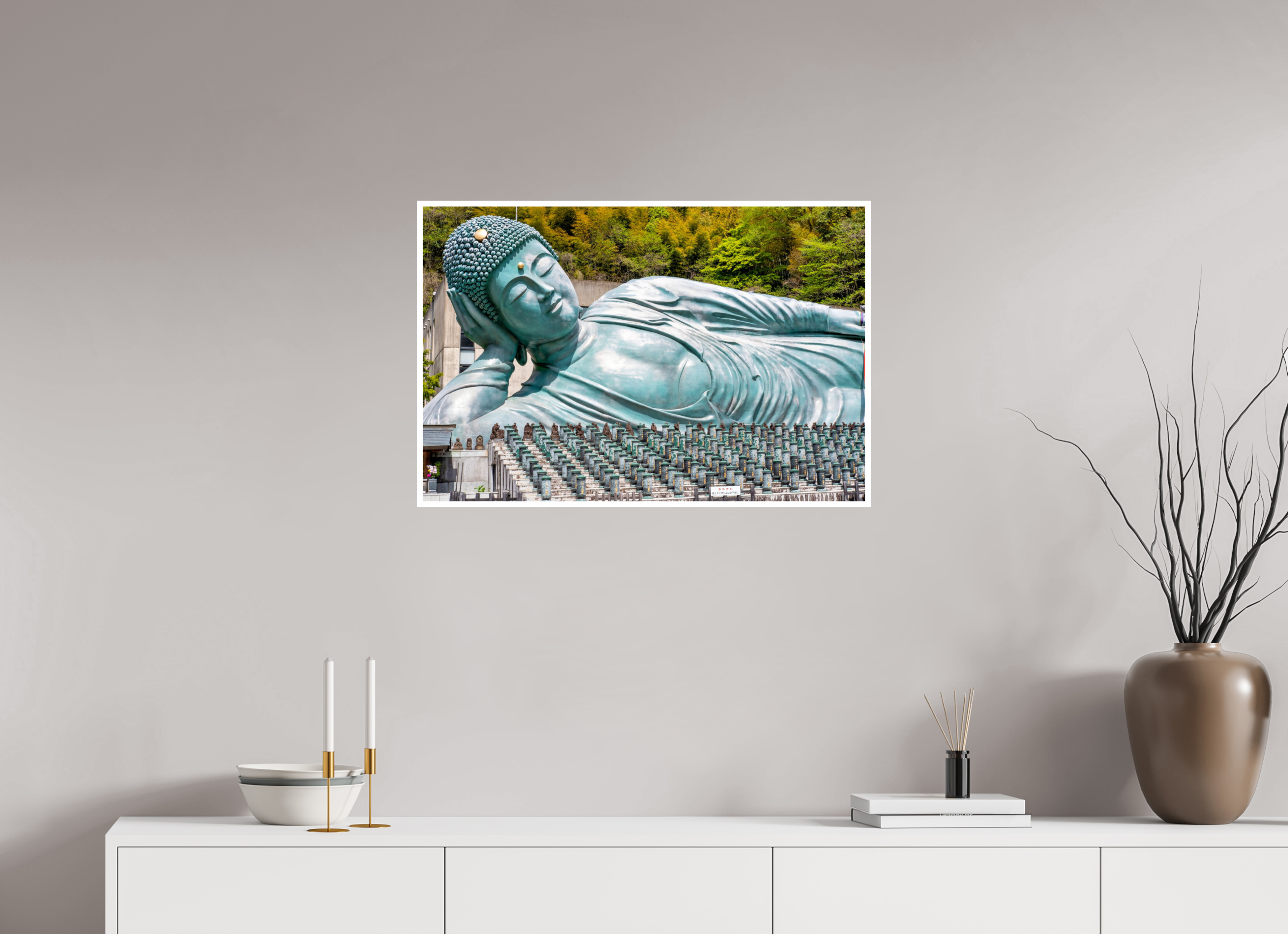 30 x 20″, Print Only Lying Buddha