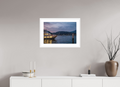 24 x 16″, White Frame Evening Ferry