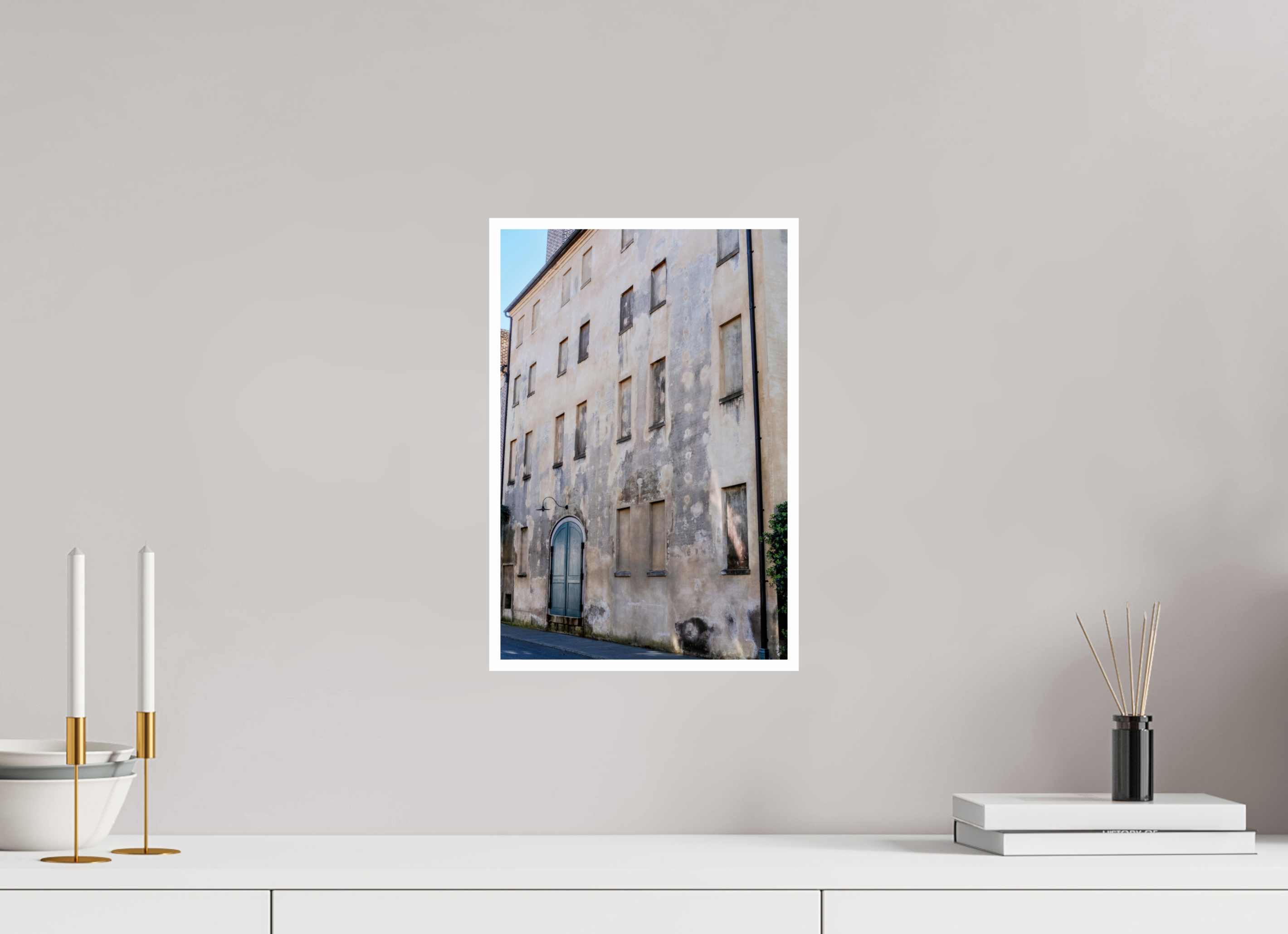 10 x 15″, Print Only Concrete Building