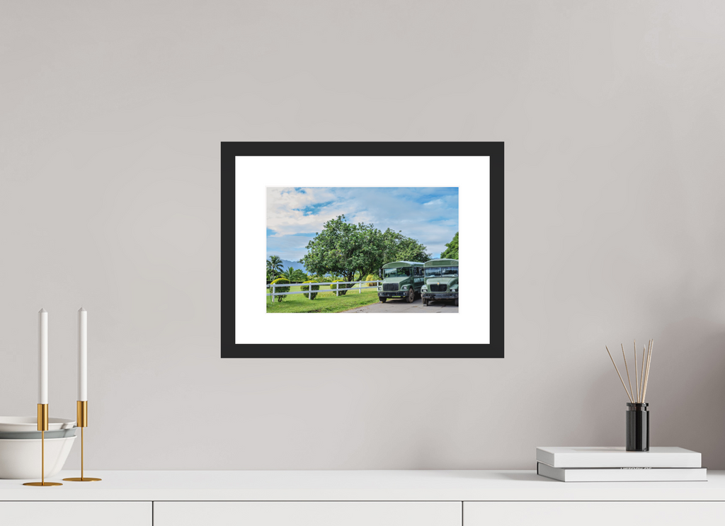 12 x 8″, Black Matte Frame Island Trucks