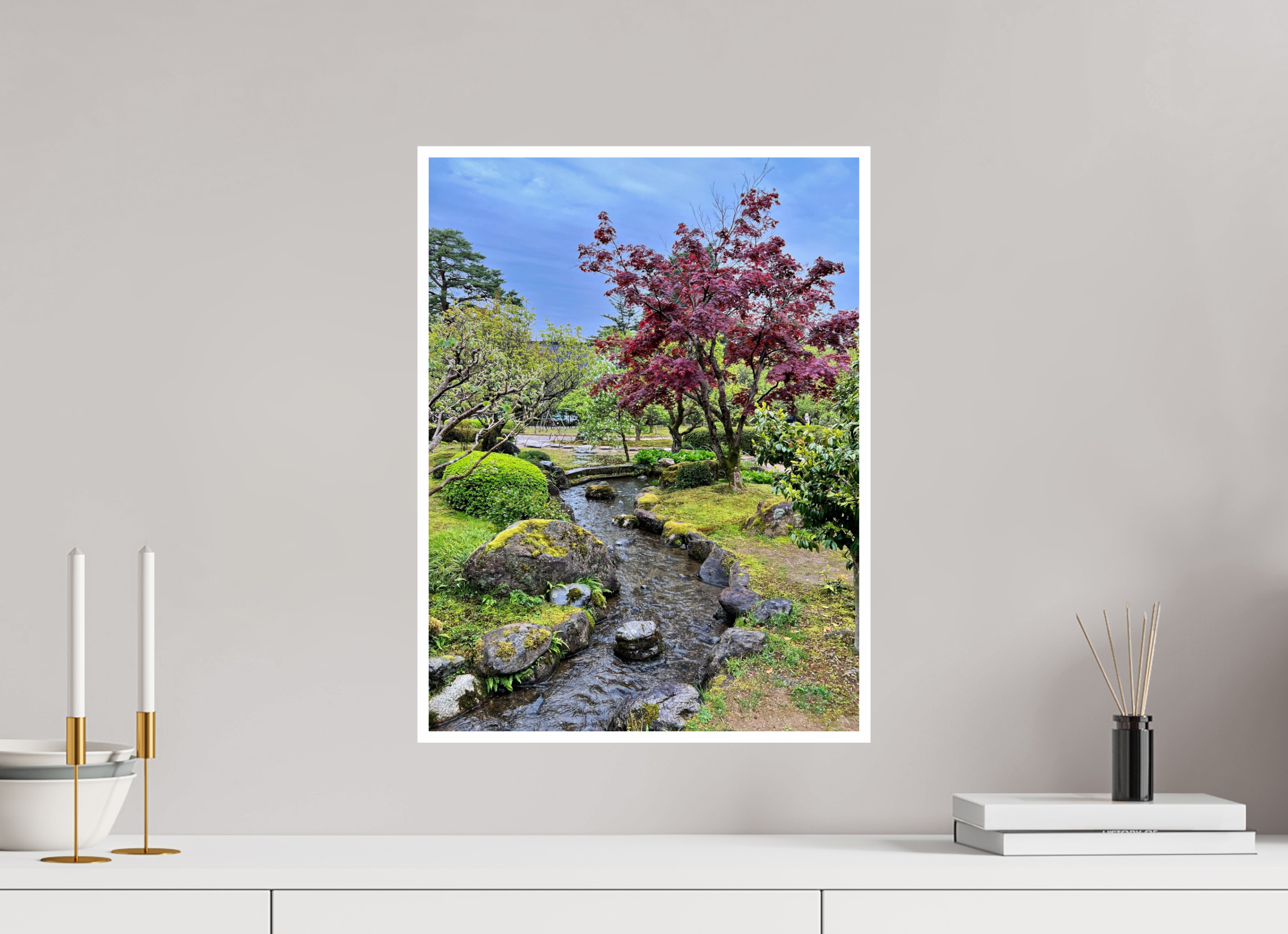 15 x 20″, Print Only Kanazawa Garden
