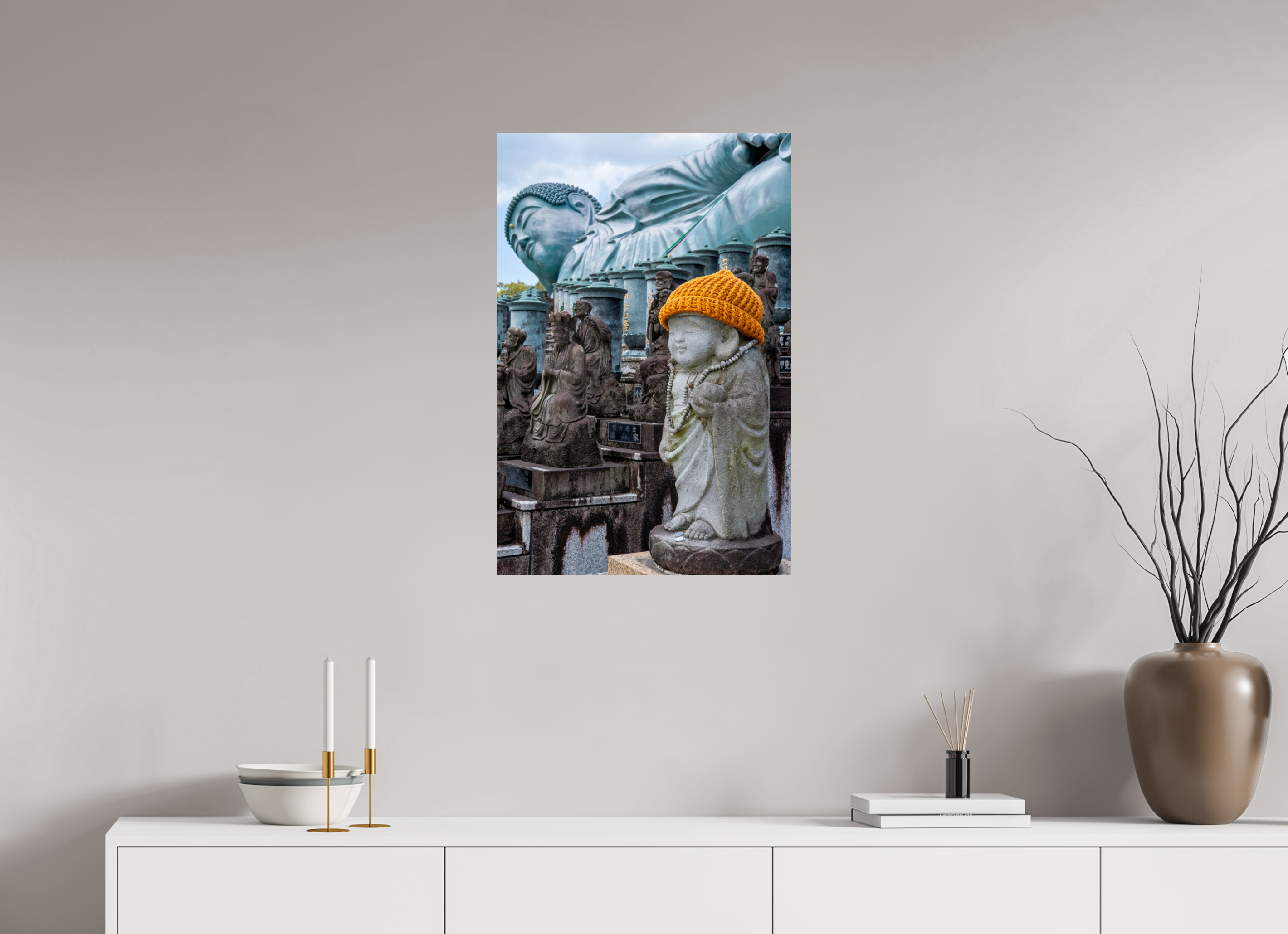 20 x 30″, Print Only Buddha Beanie