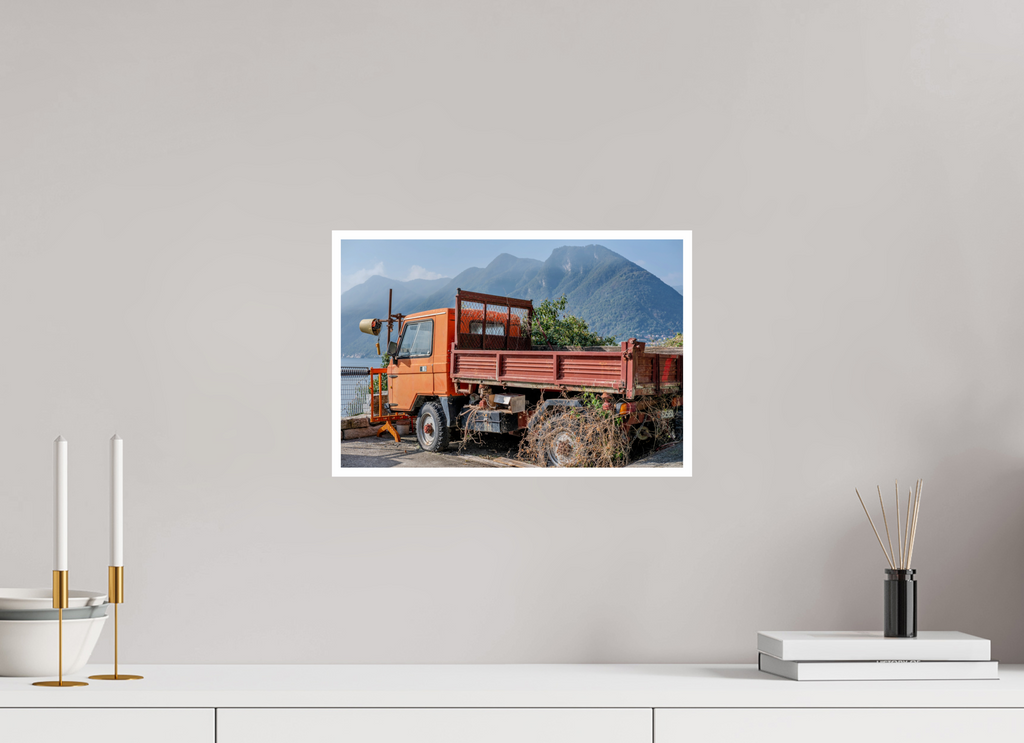 15 x 10″, Print Only Forgotten Trucks View
