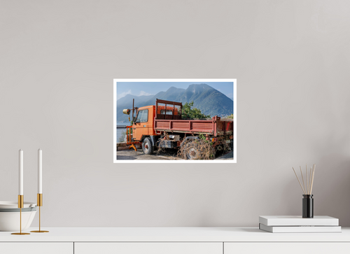 15 x 10″, Print Only Forgotten Trucks View