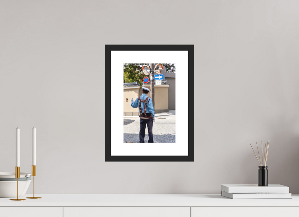 8 x 12″, Black Matte Frame Tokyo Patrol