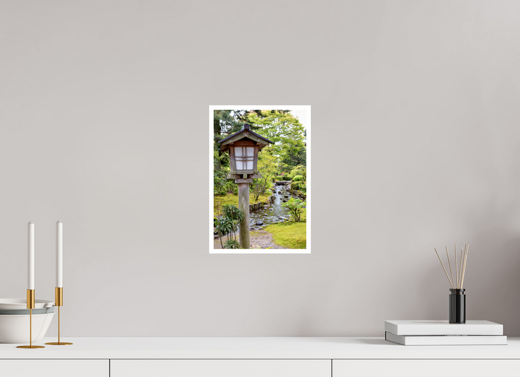 8 x 12″, Print Only Kanazawa Lantern