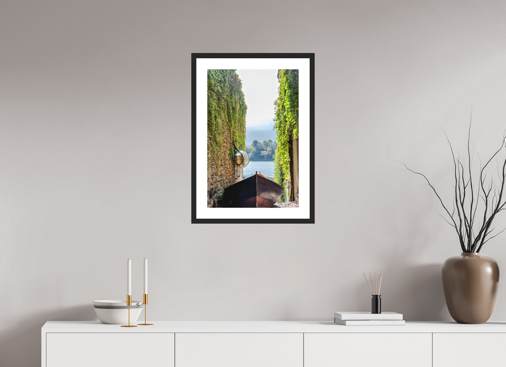 16 x 24″, Black Matte Frame A Slice of Como