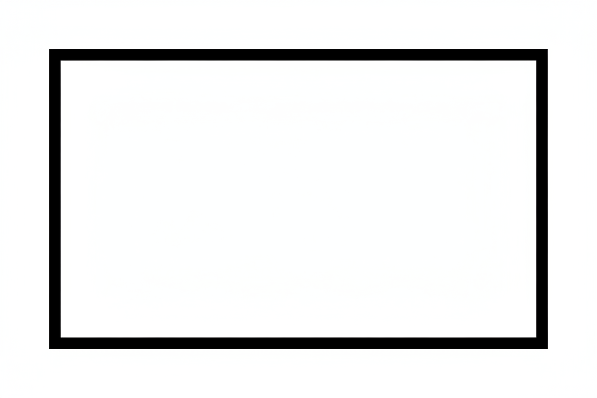 One thick black frame outline